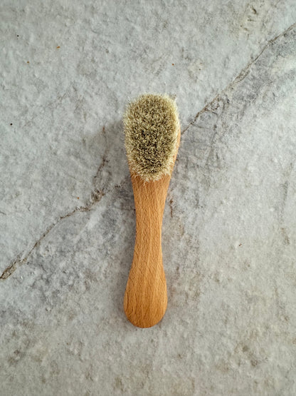 Szczotka do twarzy, 100% włosie końskie