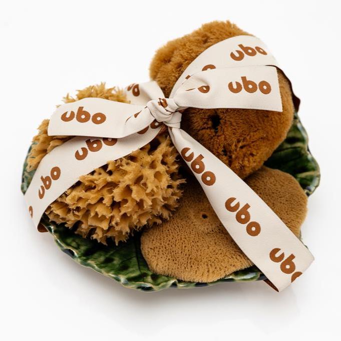 SET 3 gąbeczek + talerzyk